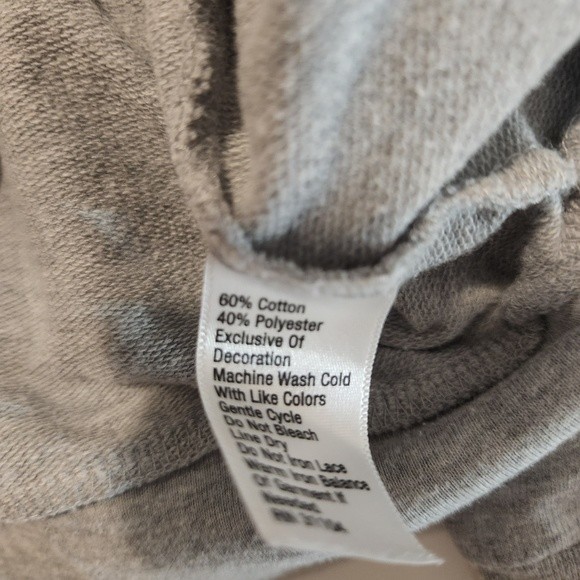 True Craft Gray Ruffle Sweatshirt - Picture 3 of 5